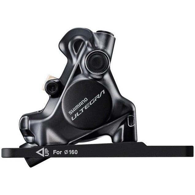 Shimano Ultegra BR-8170 Hydraulic Disc Brake Caliper - Front, Flat Mount, For 140/160mm Rotor, Finned Resin Brake Pads