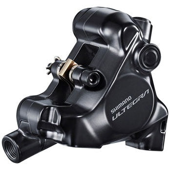 Shimano Ultegra BR-8170 Hydraulic Disc Brake Caliper - Front, Flat Mount, For 140/160mm Rotor, Finned Resin Brake Pads