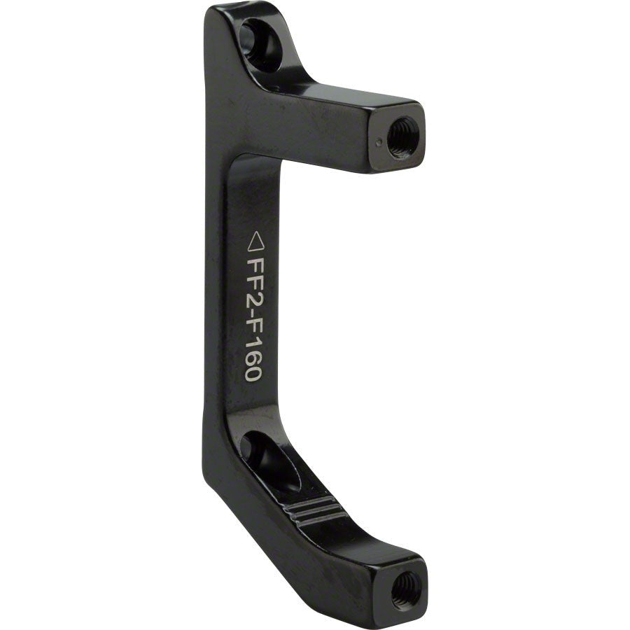 TRP FF2 Disc Brake Adapter - Front, Flat Mount Fork to Post Mount Caliper, For 160 mm Rotors, Includes two M5x17mm Bolts - Local Velo
