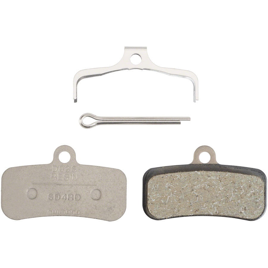 Shimano D03S-RX Disc Brake Pad and Spring - Resin Compound, Stainless Steel Back Plate, One Pair