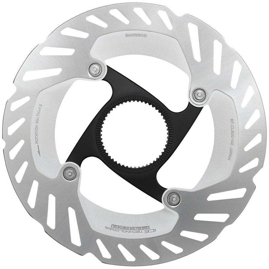 Shimano GRX RT-CL800 S Disc Brake Rotor with Lockring - 140mm, CenterLock, Silver