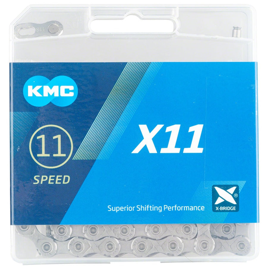 KMC X11 Chain - 11-Speed, 118 Links, Gray