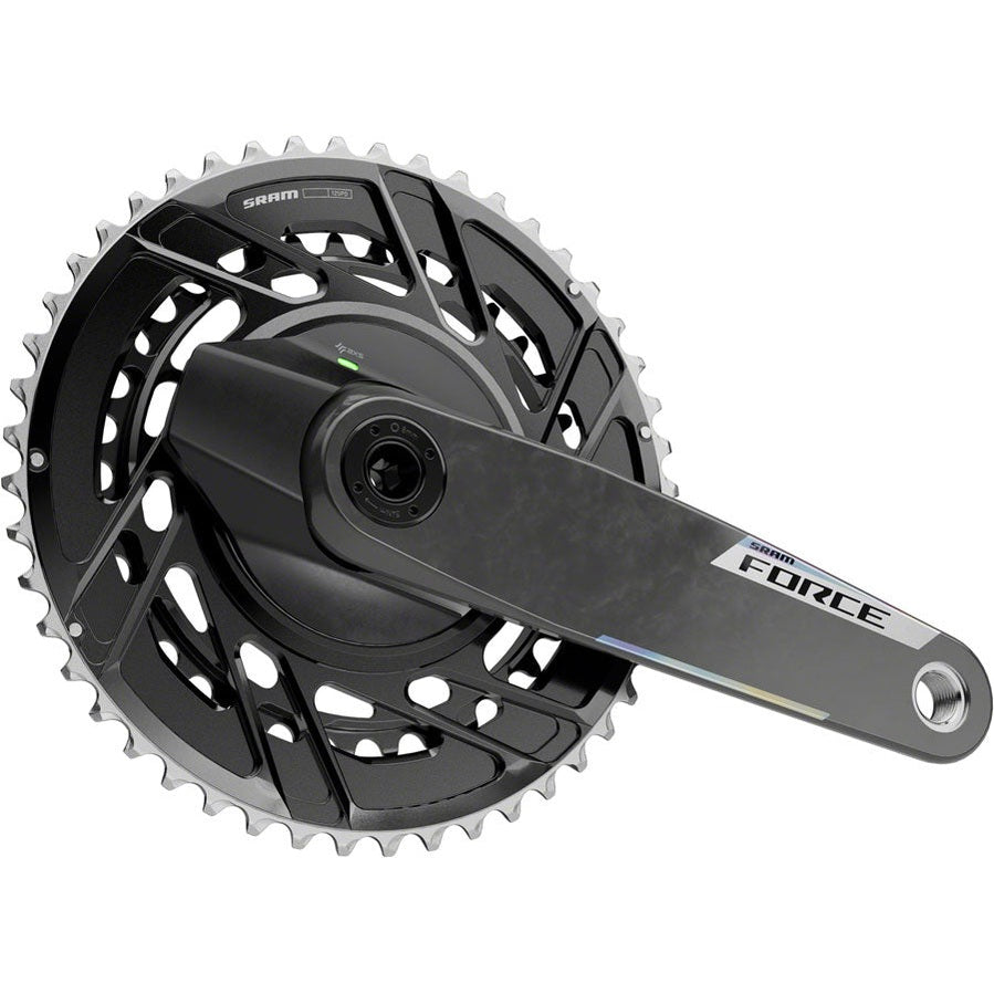 SRAM Force AXS Power Meter Crankset - 172.5mm, 12-Speed, 50/37t Thread Mount, 8-Bolt PM Spider, DUB Spindle, Carbon, E1