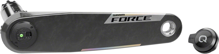 SRAM Force AXS Wide Left Crank Arm and Power Meter Spindle Assembly - 175mm, 12/13-Speed, DUB PM Spindle, Carbon, E1