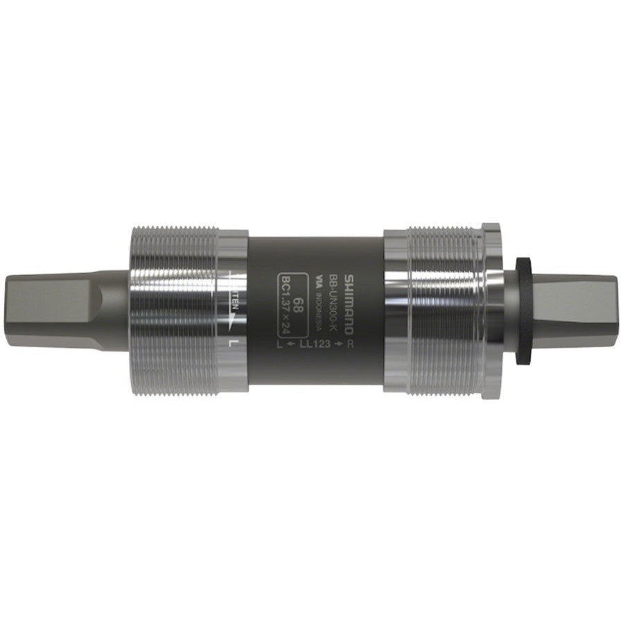 Shimano BB-UN300-K Bottom Bracket - English, 68 x 127.5mm Spindle, Square Taper JIS, For Chain Case
