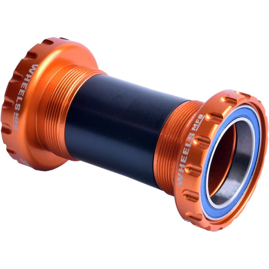 Wheels Manufacturing BSA 30 Bottom Bracket - English BSA Frame Interface, ABEC-3 Bearings, For 30mm Spindle, Orange