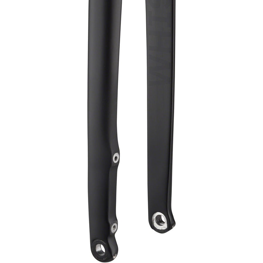 WHISKY No.9 CX Flat Mount Fork - 12mm Thru-Axle, 1-1/8" Carbon Steerer ,Matte Black - Local Velo