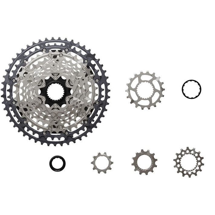 Shimano Deore XT CS-M8200-12 Cassette - 12-Speed, 10-51t, Hyperglide+, Micro Spline, Gray/Silver