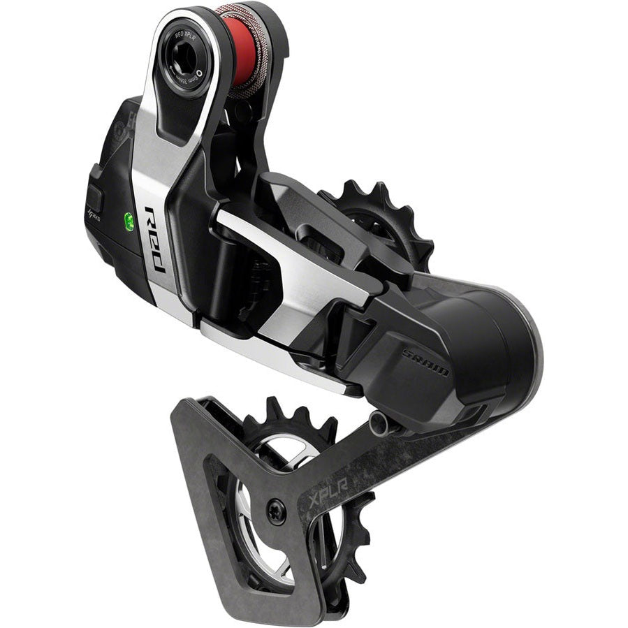 SRAM RED XPLR AXS Rear Derailleur - For RED XPLR 1x, 13-Speed, 46t Max, UDH Hangerless, Battery Not Included , Black/Silver, E1