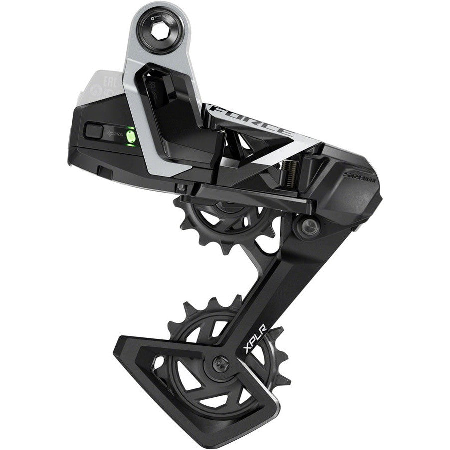 SRAM Force XPLR AXS Rear Derailleur - For Force XPLR 1x, 13-Speed, 46t Max, UDH Hangerless, Battery Not Included , Black/Silver, E1