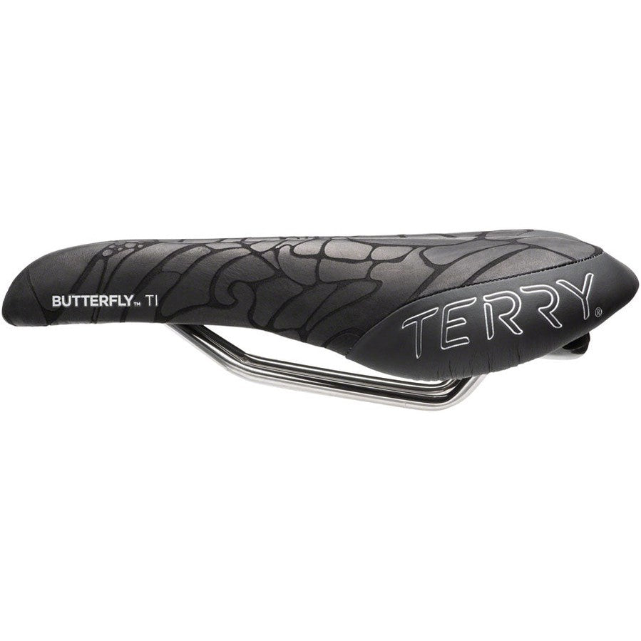 Terry Butterfly Ti Saddle - Titanium, Black, Women's