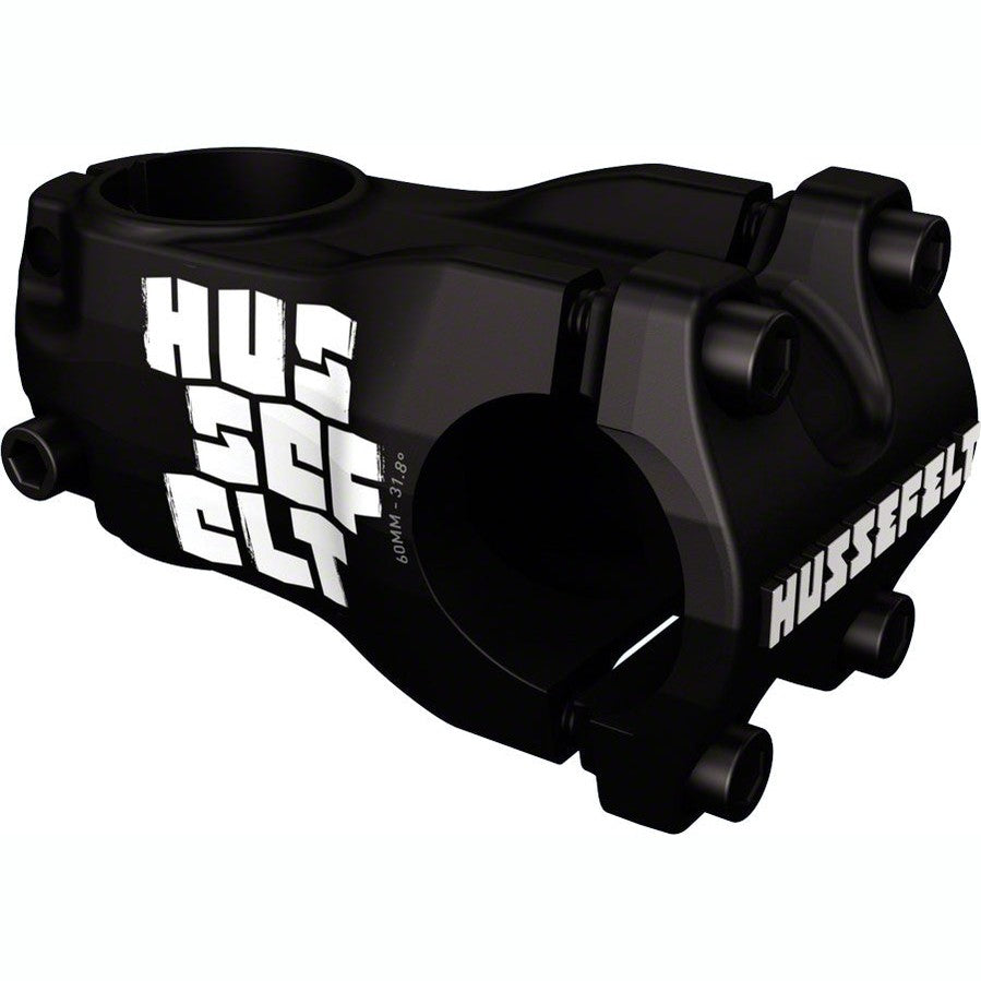 TruVativ Hussefelt Stem - 60mm, 31.8 Clamp, +/-0, 1 1/8", Aluminum, Black