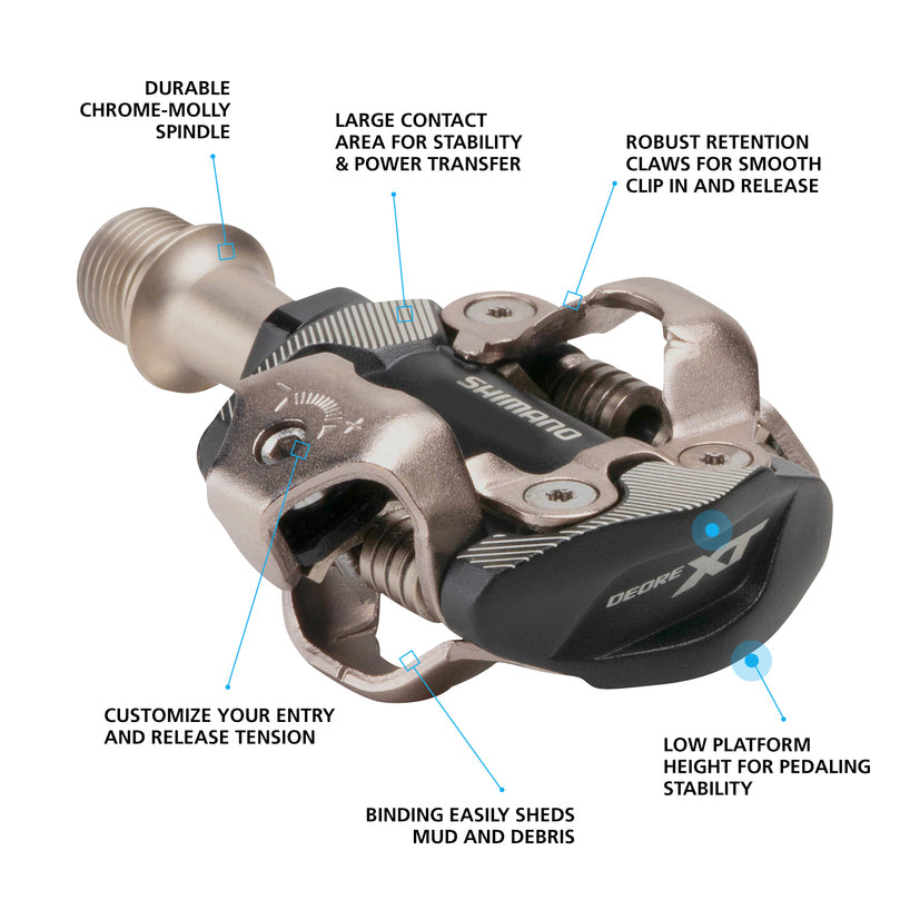 Shimano Pedal, PD-M8100, Deore XT, SPD Pedal, W/Cleat