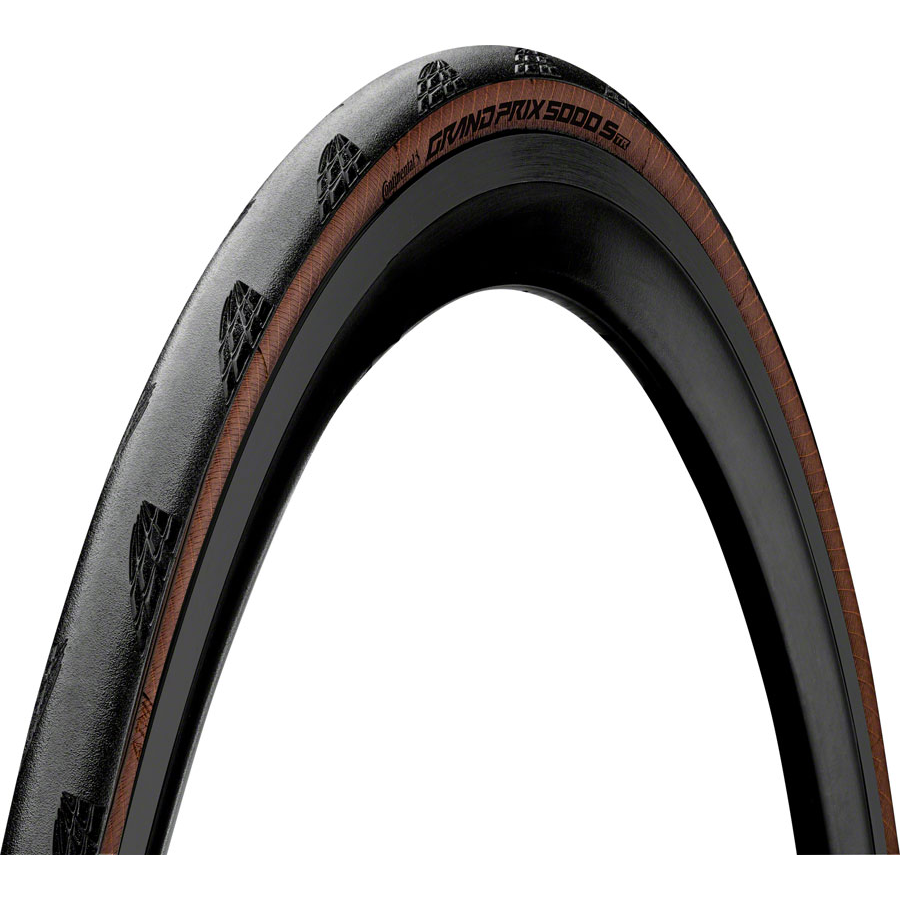 Continental Grand Prix 5000 S TR Tire - 700 x 25, Tubeless, Folding, Black/Transparent, BlackChili, Vectran Breaker, LazerGrip, ACT