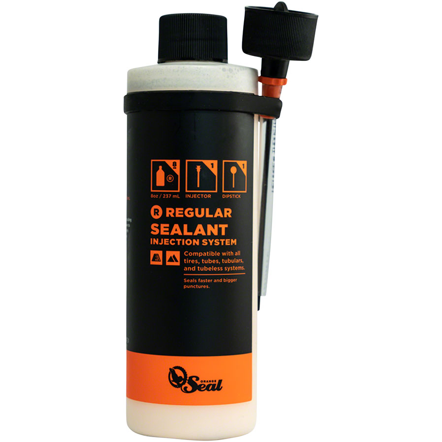 Orange Seal Tubeless Tire Sealant with Twist Lock Applicator - 8oz - Local Velo