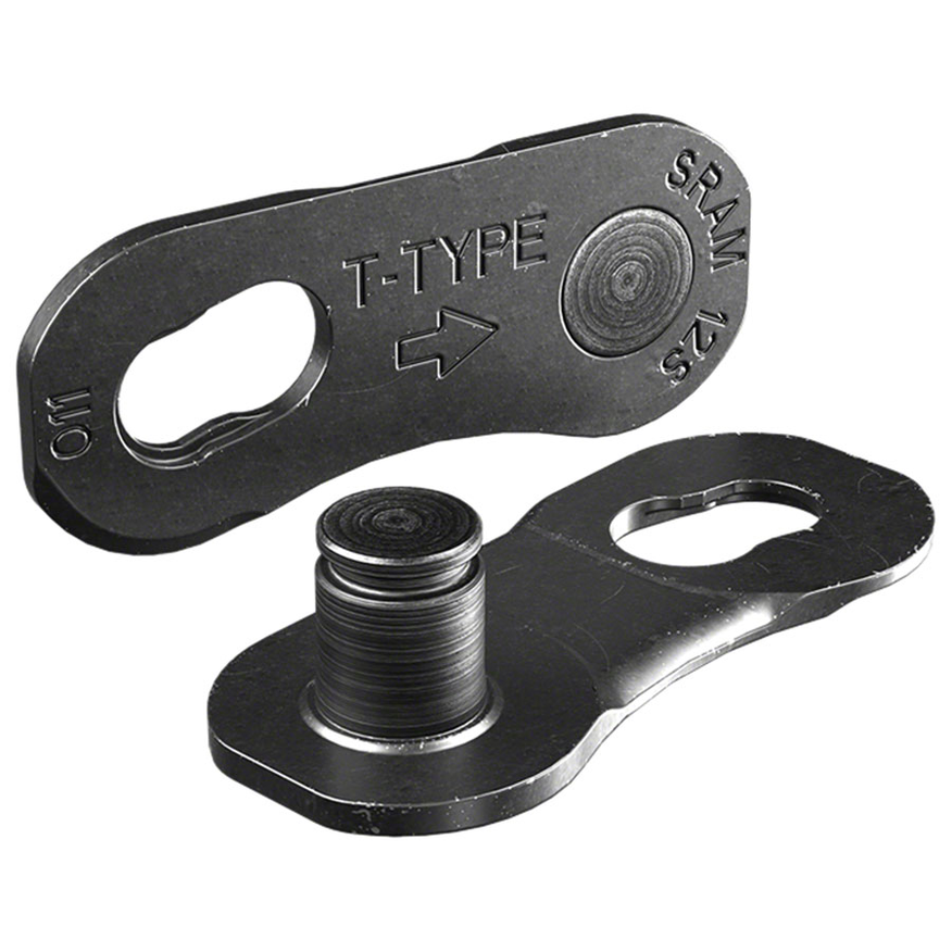 SRAM Eagle T-Type PowerLock Flattop Connector Link - 12-Speed, For Eagle T-Type Flattop Chain Only, PVD Coated, Black, Single