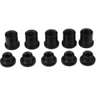 Problem Solvers 10mm Double Chainring Bash Guard, Dual Hex, Black Alloy Chainring Bolts Set - Local Velo