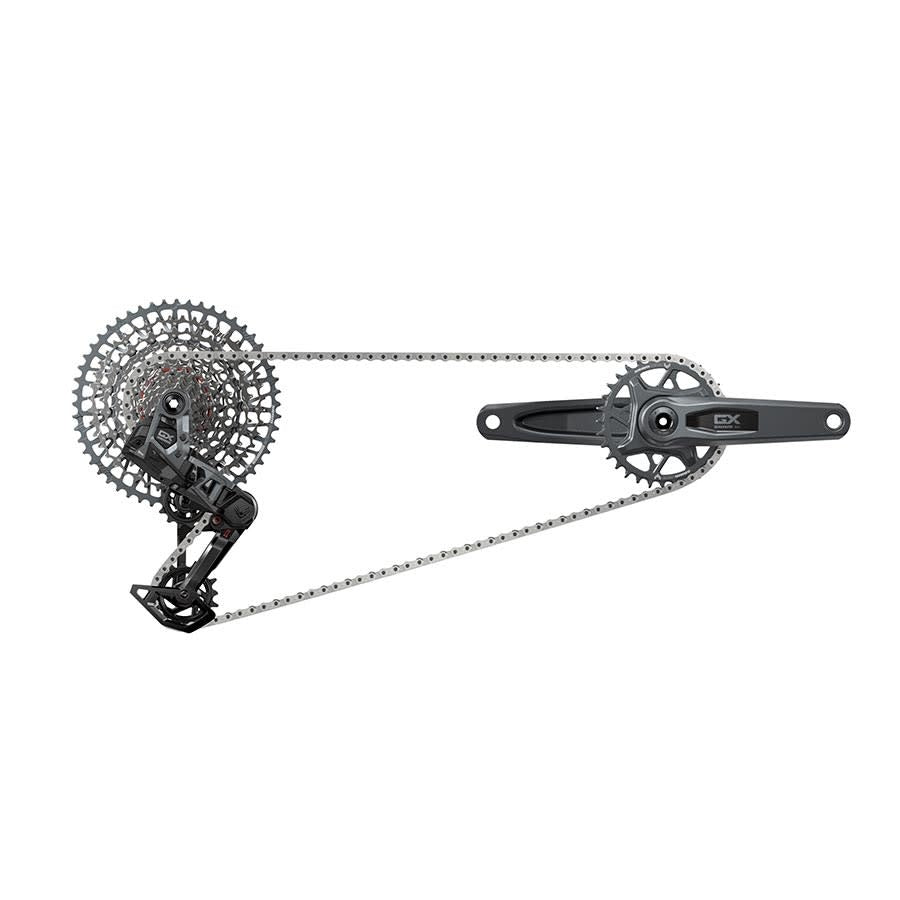 SRAM GX T-Type Eagle Transmission Groupset - 170mm Crank, 32t Chainring, AXS POD Controller, 10-52t Cassette, Rear Derailleur, Chain - Local Velo