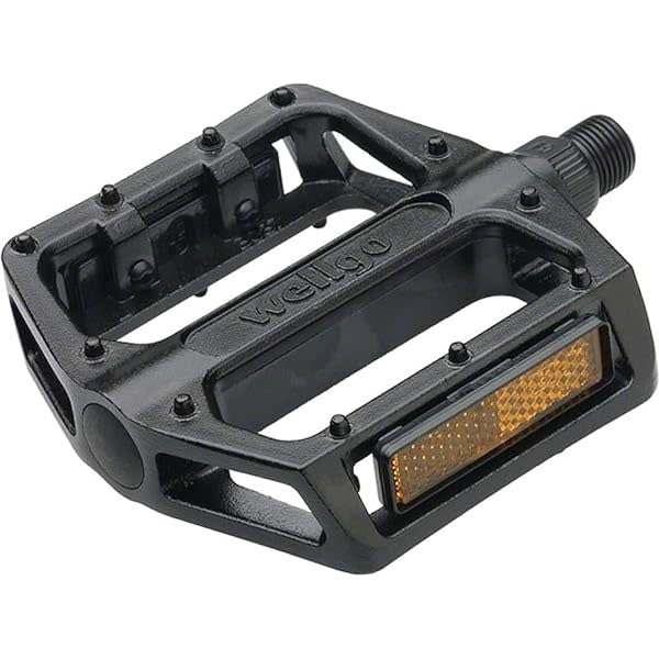 Wellgo B102 Pedals - Platform, Aluminum, 9/16", Black
