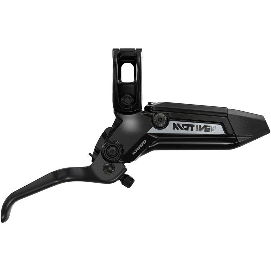 SRAM Motive Silver Disc Brake and Lever - Rear or Front, 2000mm Hose, Post Mount, 4-Piston, Aluminum Lever, Black, A1