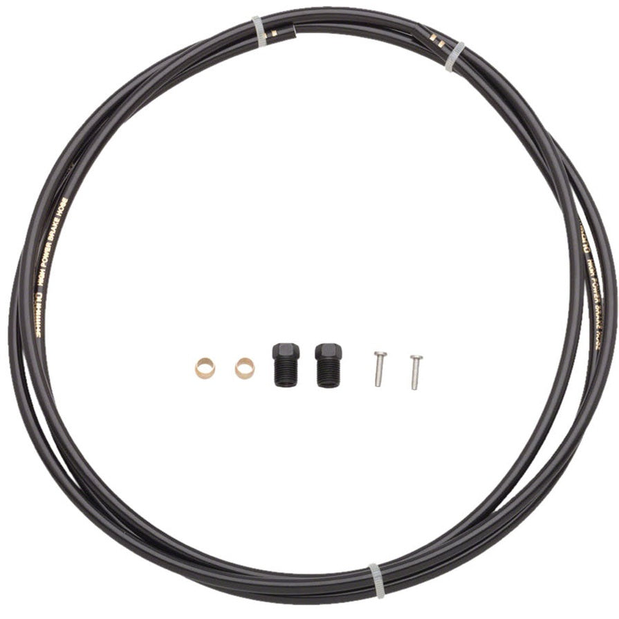 Shimano SM-BH90-SS High Pressure Disc Brake Hose Kit - Straight Caliper Caliper Connector, 1700mm, Black