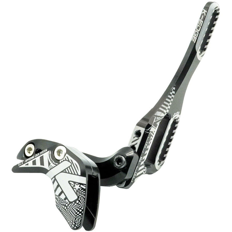 K-EDGE 1x Race W Chain Guide - For Single Chainring, Water Bottle Attachment Point, Black/White