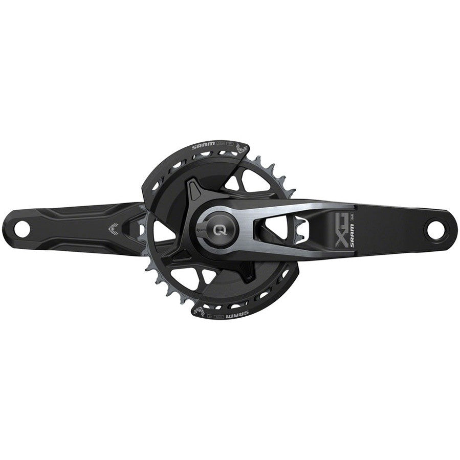 SRAM X0 Eagle T-Type AXS Power Meter Wide Crankset - 165mm, 12-Speed, 32t Chainring, Direct Mount, 2-Guards, PM DUB Spindle, Black