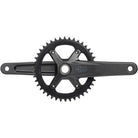 microSHIFT Sword 1x Crankset - 172.5mm, 10-Speed, 42t, 110 Asym BCD, 24mm Spindle, Black