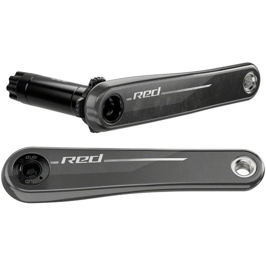 SRAM RED Crank Arm Assembly - 165mm, 12-Speed, 8-Bolt Direct Mount, DUB Spindle Interface, Natural Carbon, E1