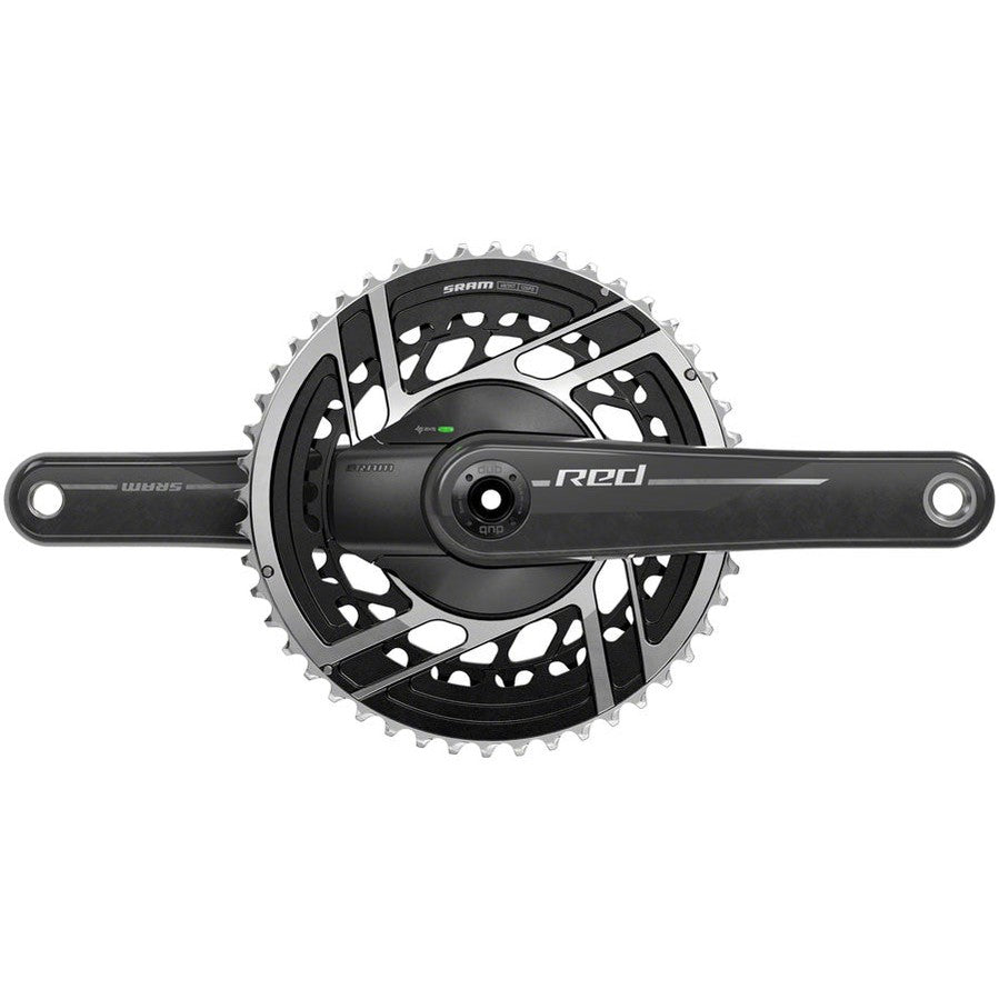 SRAM RED AXS Power Meter Crankset - 172.5mm, 2x 12-Speed, 48/35t, 8-Bolt Direct Mount, DUB Spindle Interface, Natural Carbon, E1