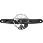 SRAM Eagle 90 T-Type Wide Crankset - 155mm, 12-Speed, 32t Chainring, Direct Mount, 2-Guards, DUB Spindle Interface, Black/Silver