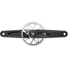 SRAM Eagle 90 T-Type Wide Crankset - 155mm, 12-Speed, 32t Chainring, Direct Mount, 2-Guards, DUB Spindle Interface, Black/Silver