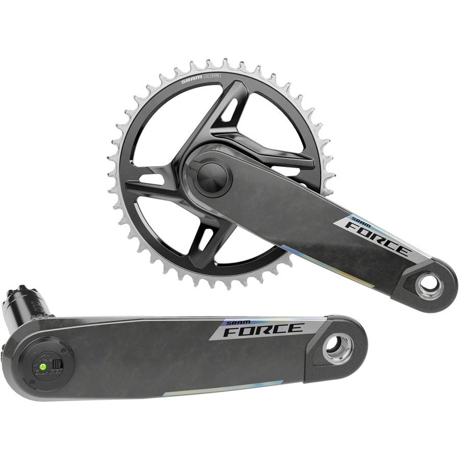 SRAM Force 1x XPLR AXS Power Meter Wide Crankset - 170mm, 12/13-Speed, 42t, 8-Bolt Direct Mount, DUB PM Spindle, Carbon, E1