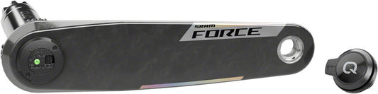 SRAM Force AXS Wide Left Crank Arm and Power Meter Spindle Assembly - 175mm, 12/13-Speed, DUB PM Spindle, Carbon, E1