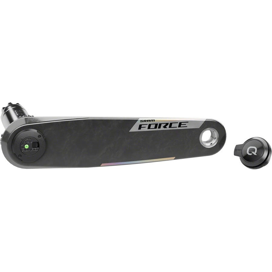 SRAM Force AXS Wide Left Crank Arm and Power Meter Spindle Assembly - 175mm, 12/13-Speed, DUB PM Spindle, Carbon, E1