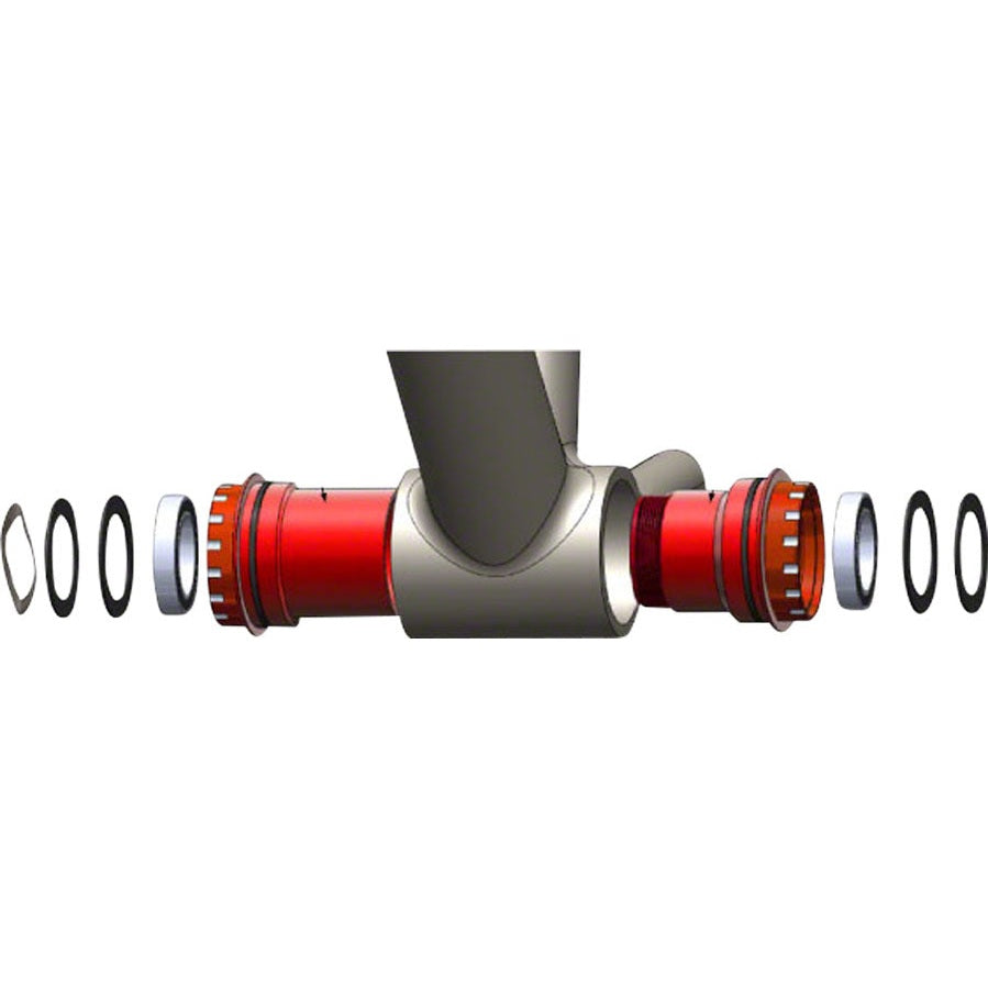 Wheels Manufacturing BB30 to SRAM Bottom Bracket with ABEC-3 Bearings Black Cups