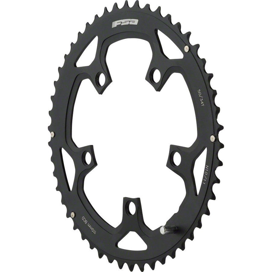 Full Speed Ahead Pro Road Chainring - 50t, 110 BCD, Aluminum, N11, Black