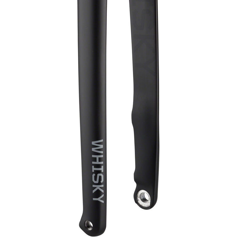 WHISKY No.9 CX Flat Mount Fork - 12mm Thru-Axle, 1-1/8" Carbon Steerer ,Matte Black - Local Velo