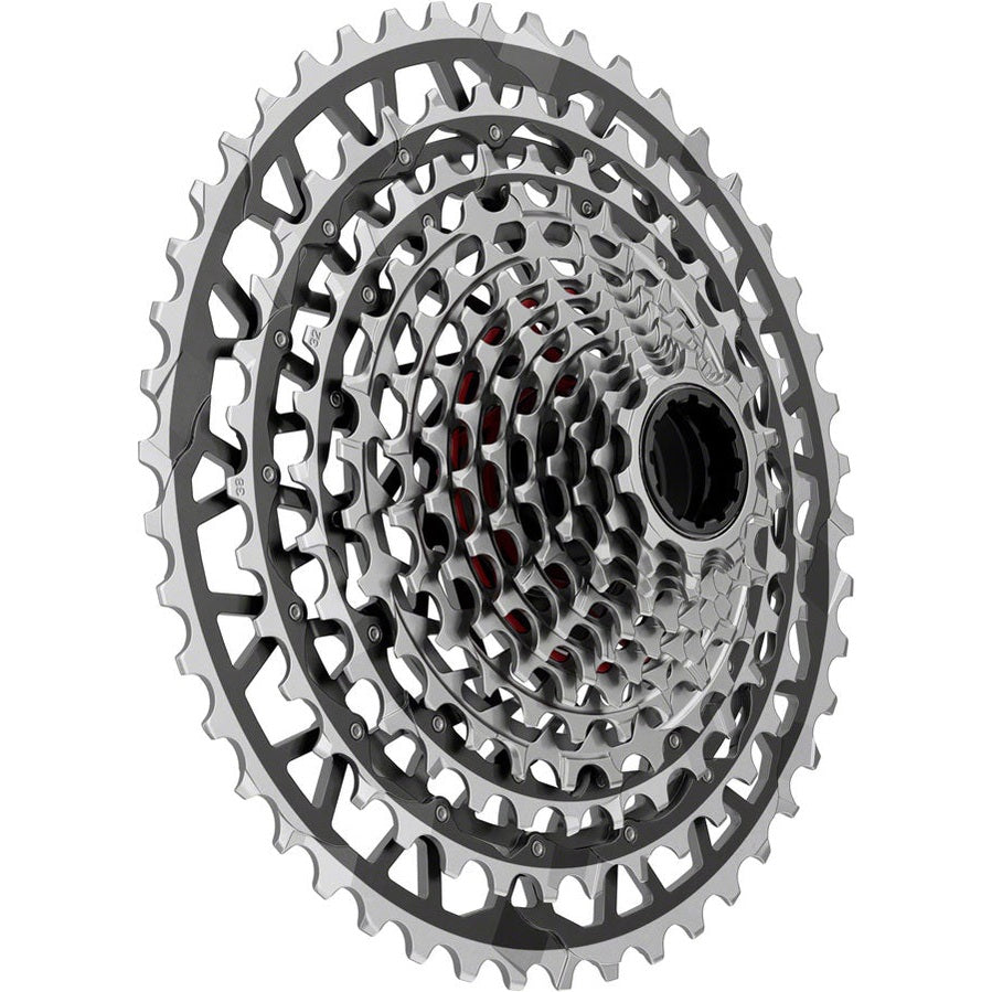 SRAM RED XPLR XG-1391 Cassette - 13-Speed, 10-46t, For XDR Driver, Black/Silver, E1