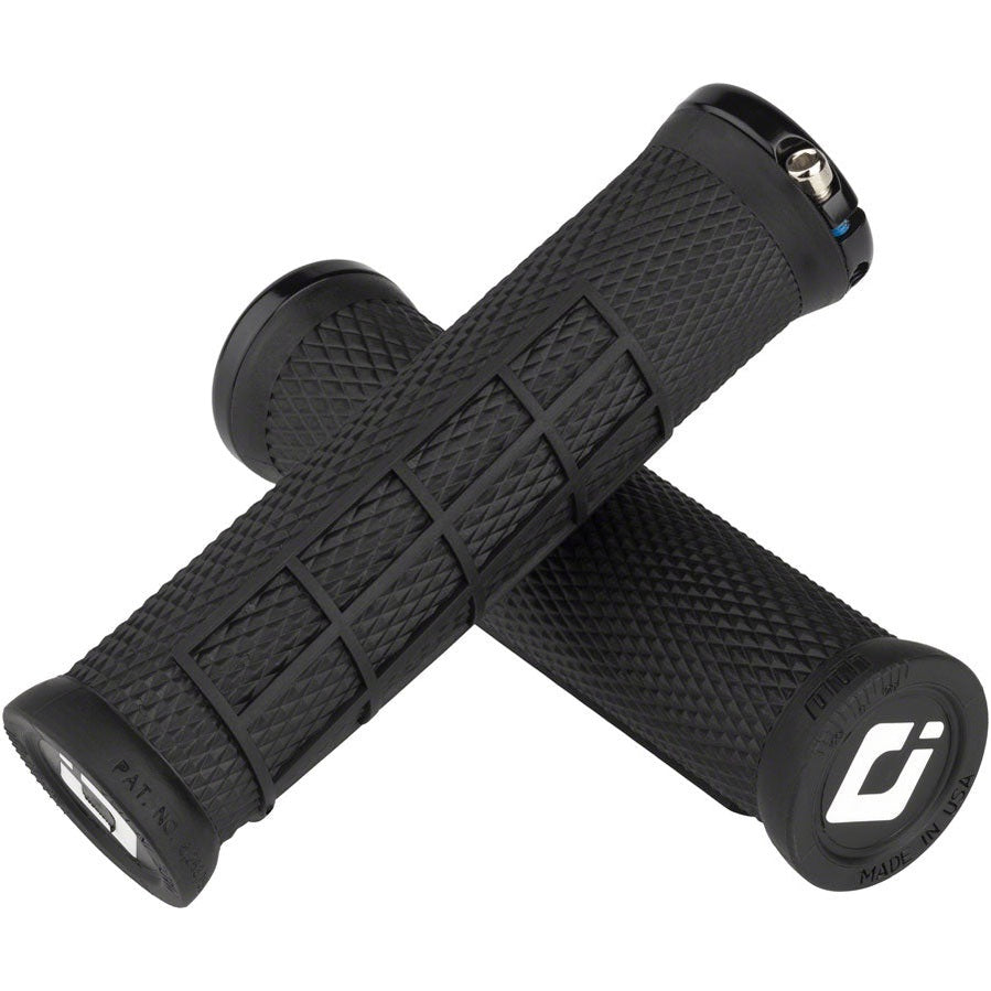 ODI Elite Flow Grips - Black, Lock-On
