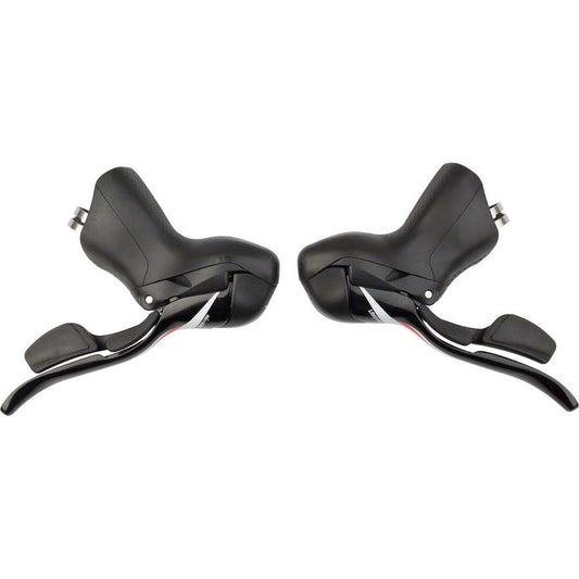 microSHIFT R10 Drop Bar Shift Lever Set - 2 x 10-Speed, Shimano Compatible, Black