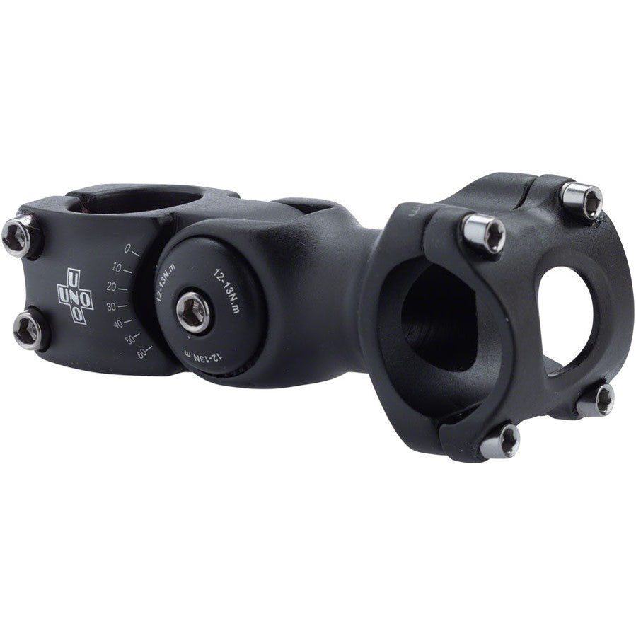 Kalloy 820 Stem - 95mm, 31.8 Clamp, Adjustable, 1 1/8", Aluminum, Black