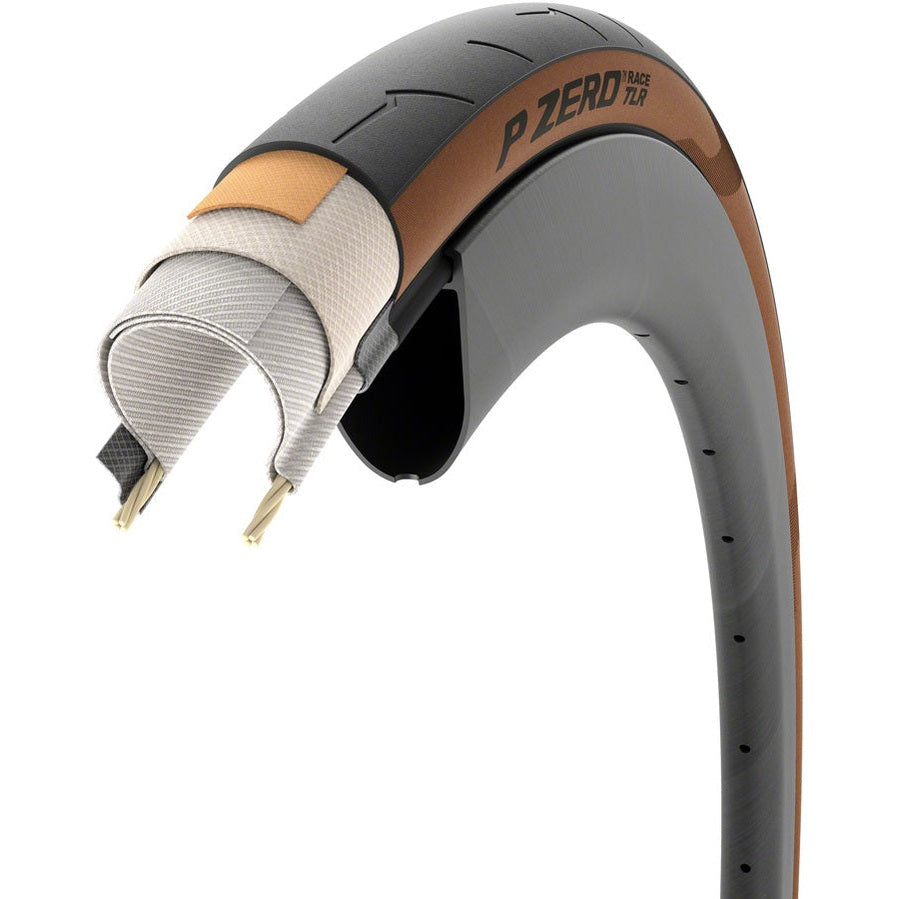 Pirelli P ZERO Race TLR Tire - 700 x 28, Tubeless, Folding, Classic Tan