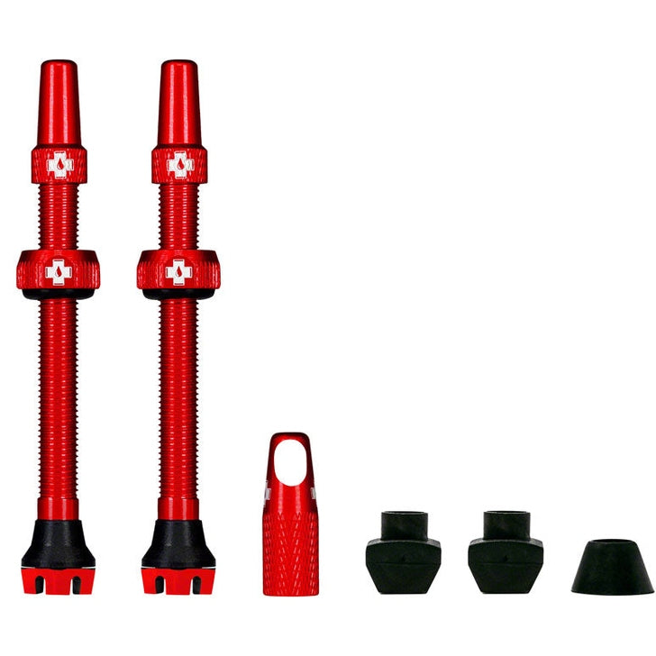 Muc-Off V2 Tubeless Valve Kit - Red, 44mm, Pair