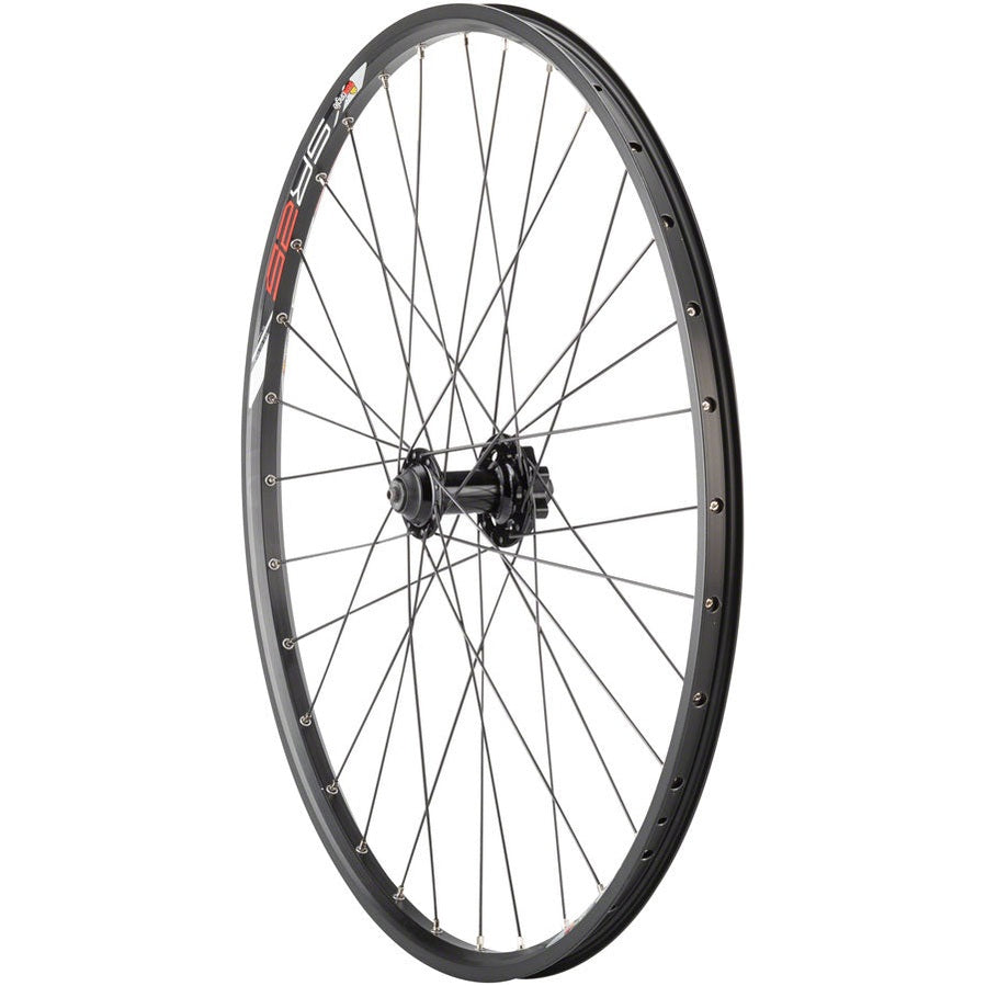 Quality Wheels Value Double Wall Series Disc Front Wheel - 26", QR x 100mm, 6-Bolt, Black, Clincher, 32H