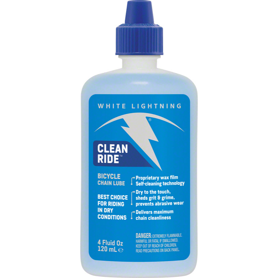 White Lightning Clean Ride Bike Chain Wax Lube - 4oz, Drip