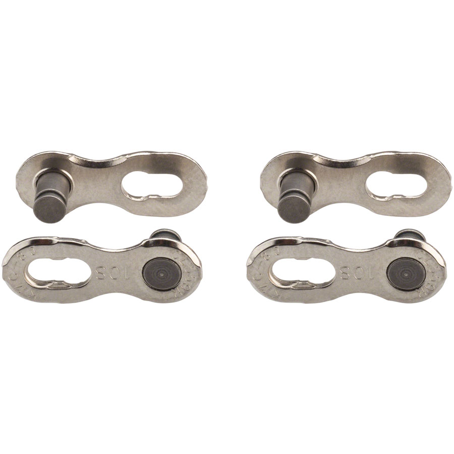 KMC MissingLink CL559R Connector - 10-Speed, Reusable, Silver, 2 Pairs/Card