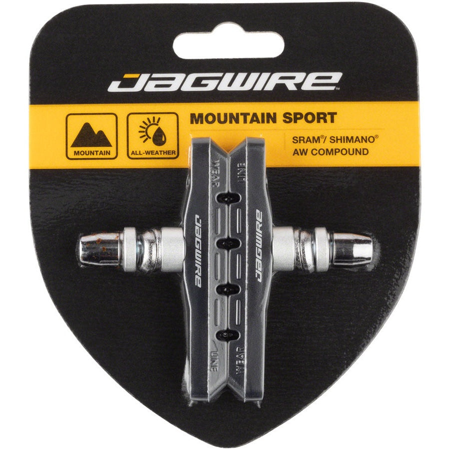 Jagwire Mountain Sport Brake Pads Threaded Post Black - Local Velo