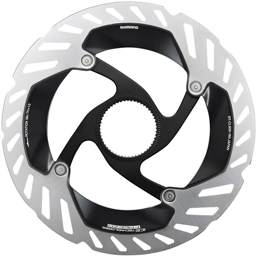 Shimano Dura-Ace RT-CL900 S Disc Brake Rotor with Lockring - 160mm, CenterLock, Silver - Local Velo