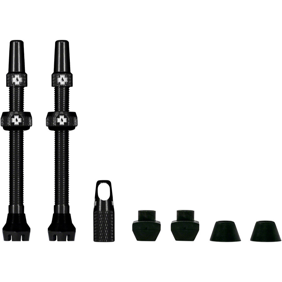 Muc-Off V2 Tubeless Valve Kit - Black, 60mm, Pair - Local Velo